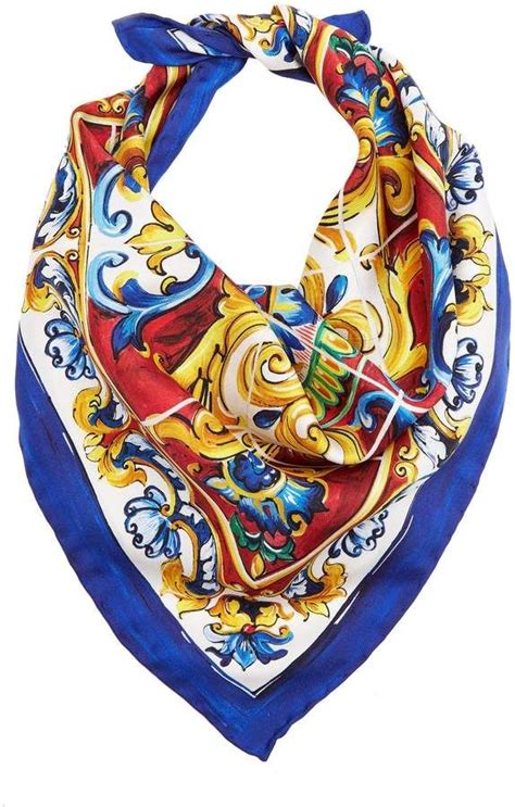 dolce gabbana scarfs|dolce and gabbana silk scarf.